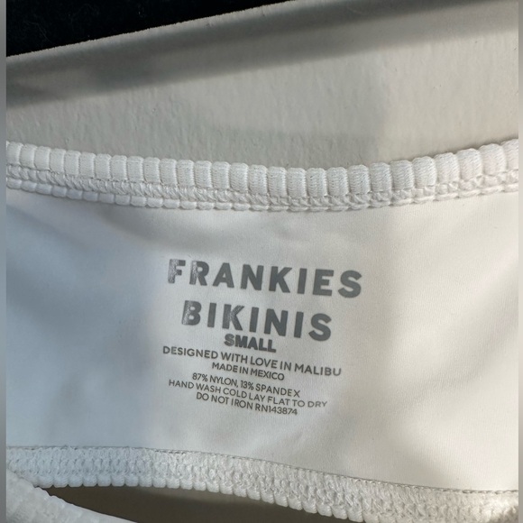 Frankie’s Bikinis White Bikini Top - Picture 3 of 3
